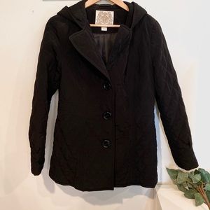 Esprit quilted black coat